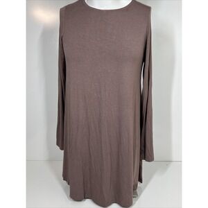 NWT B Sharp Tanboocel Lightweight Brown Causal Fun Dress Flowy Womens SZ XL